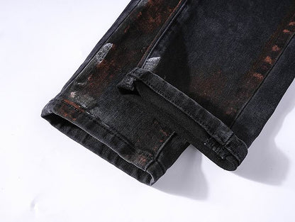 Men's Purple Fashionable Casual Jeans Pants Size 30-38