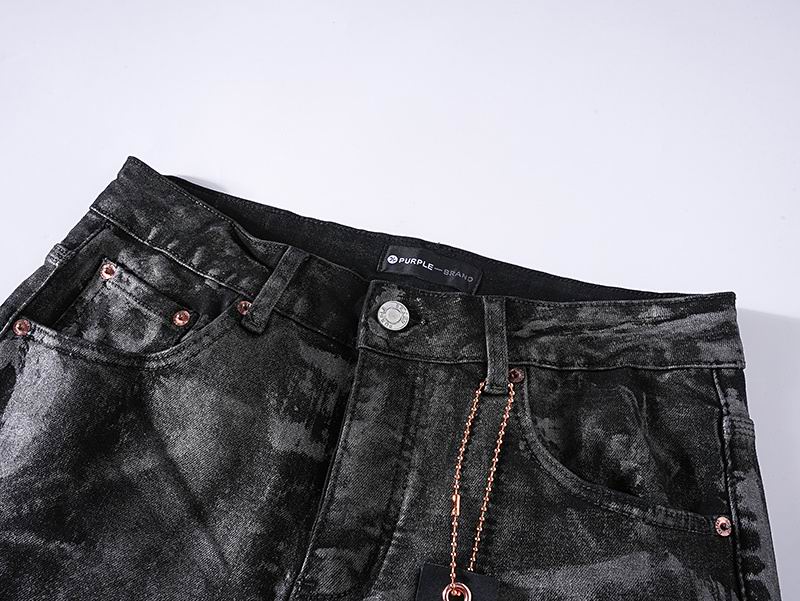 Men's Purple Fashionable Casual Jeans Pants Size 30-38