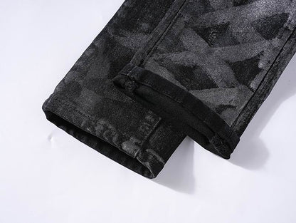 Men's Purple Fashionable Casual Jeans Pants Size 30-38