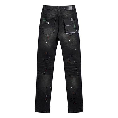 Men's Purple Fashionable Casual Jeans Pants Size 30-38