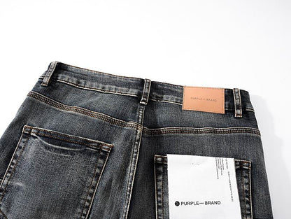 Men's Purple Fashionable Casual Jeans Pants Size 30-38