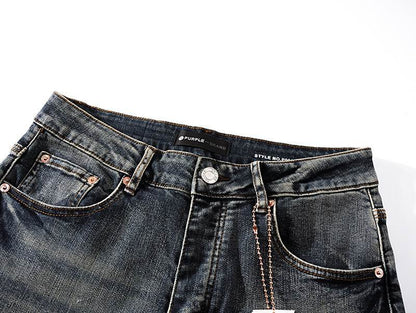 Men's Purple Fashionable Casual Jeans Pants Size 30-38