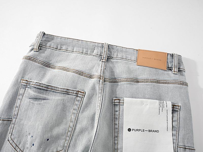 Men's Purple Fashionable Casual Jeans Pants Size 30-38