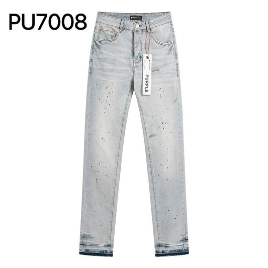 Men's Purple Fashionable Casual Jeans Pants Size 30-38