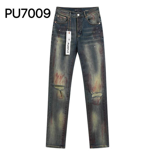 Men's Purple Fashionable Casual Jeans Pants Size 30-38