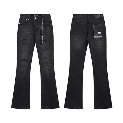 Men's Purple Fashionable Casual Jeans Pants Size 30-38