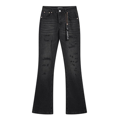 Men's Purple Fashionable Casual Jeans Pants Size 30-38