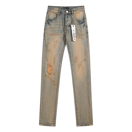 Men's Purple Fashionable Casual Jeans Pants Size 30-38