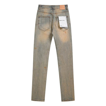 Men's Purple Fashionable Casual Jeans Pants Size 30-38
