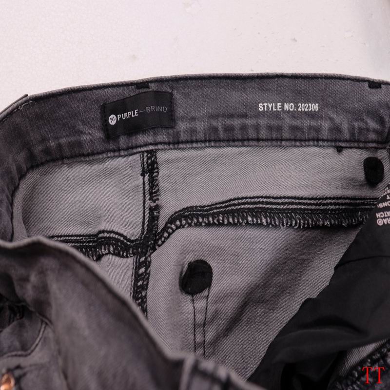 Men's Purple Fashionable Casual Jeans Pants Size 30-38