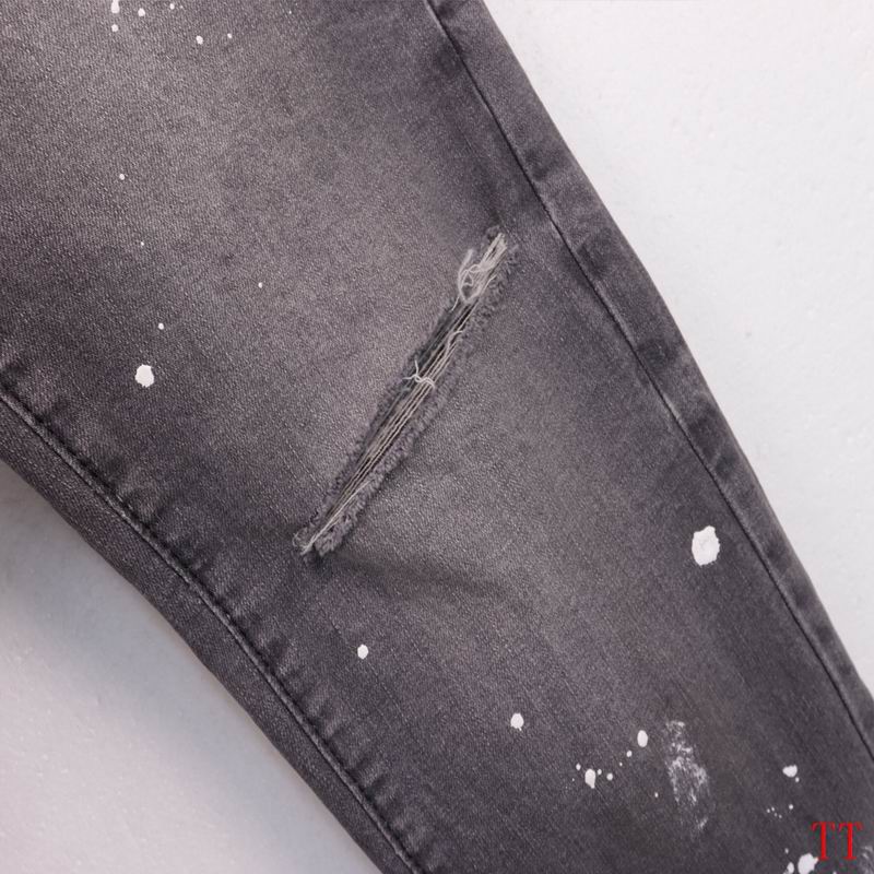 Men's Purple Fashionable Casual Jeans Pants Size 30-38