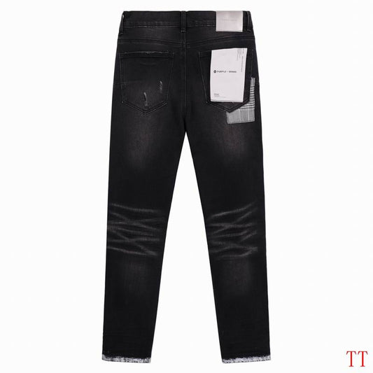 Men's Purple Fashionable Casual Jeans Pants Size 28-38