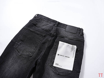 Men's Purple Fashionable Casual Jeans Pants Size 30-38