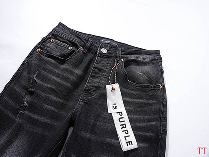Men's Purple Fashionable Casual Jeans Pants Size 30-38