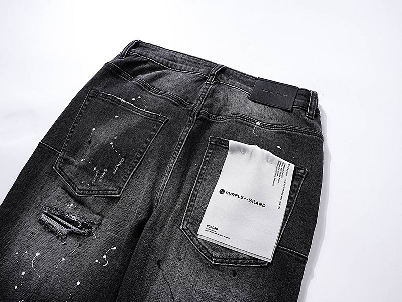 Men's Purple Fashionable Casual Jeans Pants Size 30-38