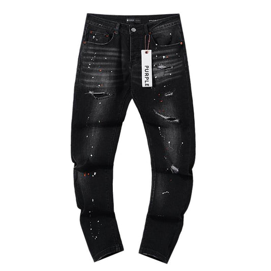 Men's Purple Fashionable Casual Jeans Pants Size 30-38