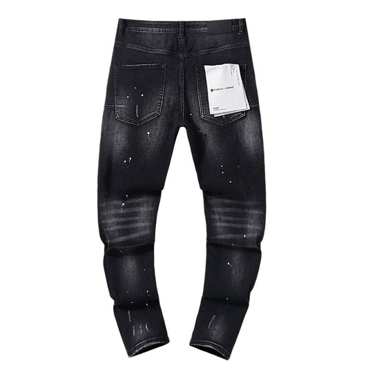 Men's Purple Fashionable Casual Jeans Pants Size 30-38