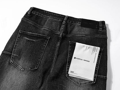 Men's Purple Fashionable Casual Jeans Pants Size 30-38