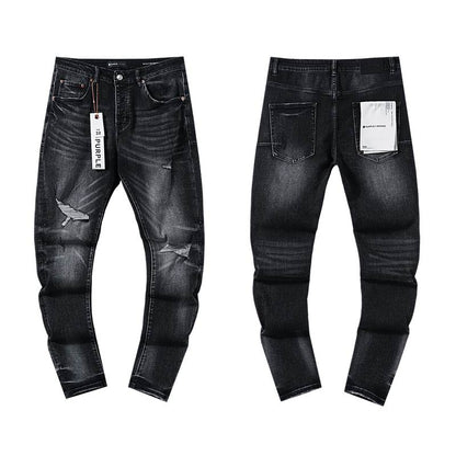 Men's Purple Fashionable Casual Jeans Pants Size 30-38