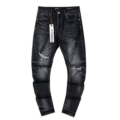 Men's Purple Fashionable Casual Jeans Pants Size 30-38