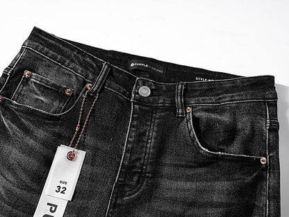 Men's Purple Fashionable Casual Jeans Pants Size 30-38