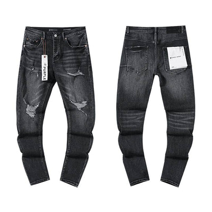 Men's Purple Fashionable Casual Jeans Pants Size 30-38