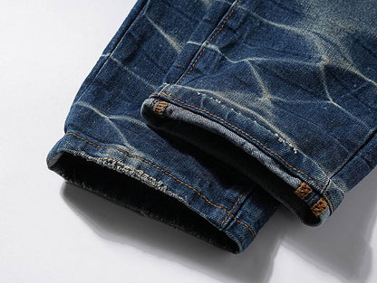 Men's Purple Fashionable Casual Jeans Pants Size 30-38