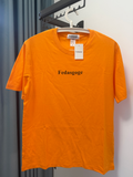 Fedasgoge Classic Orange T-shirt Cheap Jerseys, 100% Pure Cotton Breathable Sweat-Wicking Soft, Comfortable Skin-Friendly Short Sleeve Basic Jerseys for Daily Wear