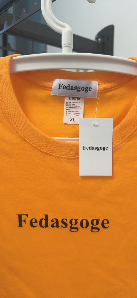 Fedasgoge Classic Orange T-shirt Cheap Jerseys, 100% Pure Cotton Breathable Sweat-Wicking Soft, Comfortable Skin-Friendly Short Sleeve Basic Jerseys for Daily Wear