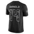 S.Seahawks #14 Sam Darnold Black 2026 Salute to Service Stitched Limited Football jersey Fedasgoge
