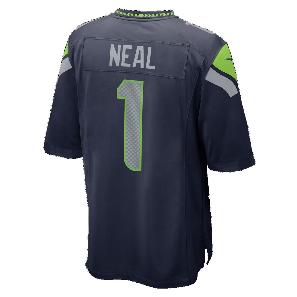 S.Seahawks #1 Julian Neal College Navy Team Game Football jersey Fedasgoge