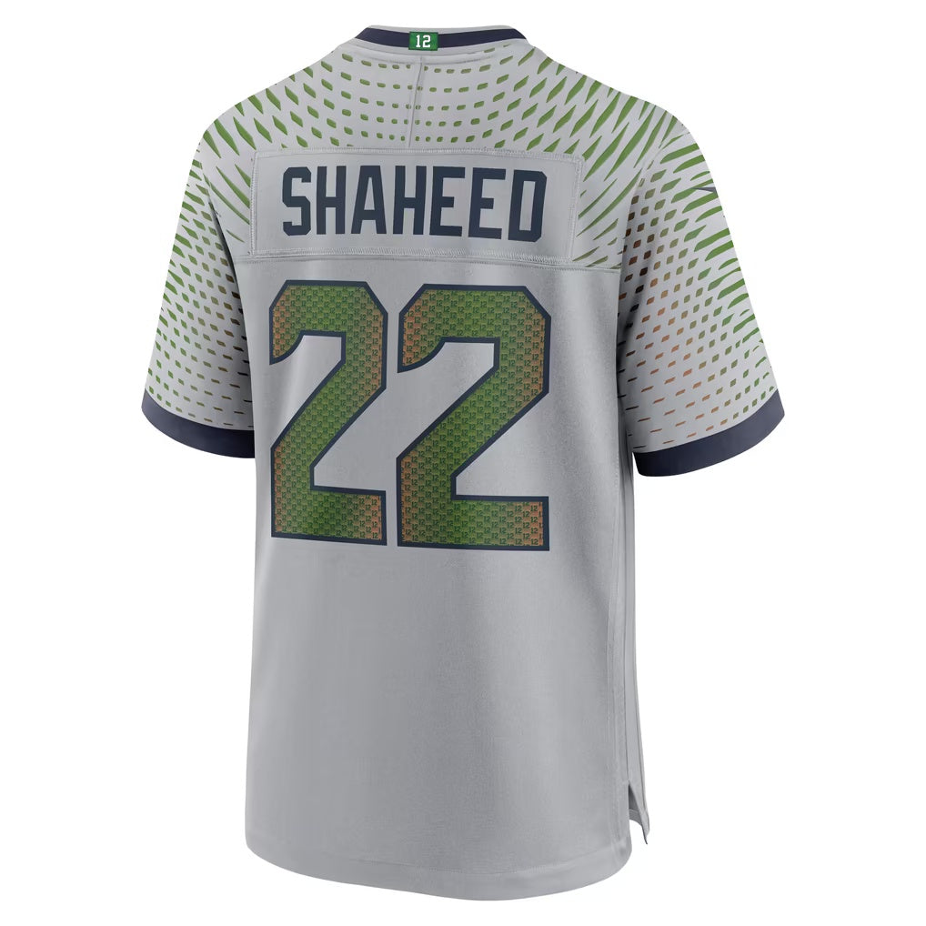 S.Seahawks #22 Rashid Shaheed Gray Fedasgoge Rivalries Collection Game Jersey