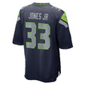 S.Seahawks #33 Velus Jones Jr. College Navy Team Game Football jersey Fedasgoge
