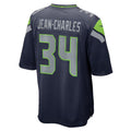 S.Seahawks #34 Shemar Jean-Charles College Navy Team Game Jersey Fedasgoge