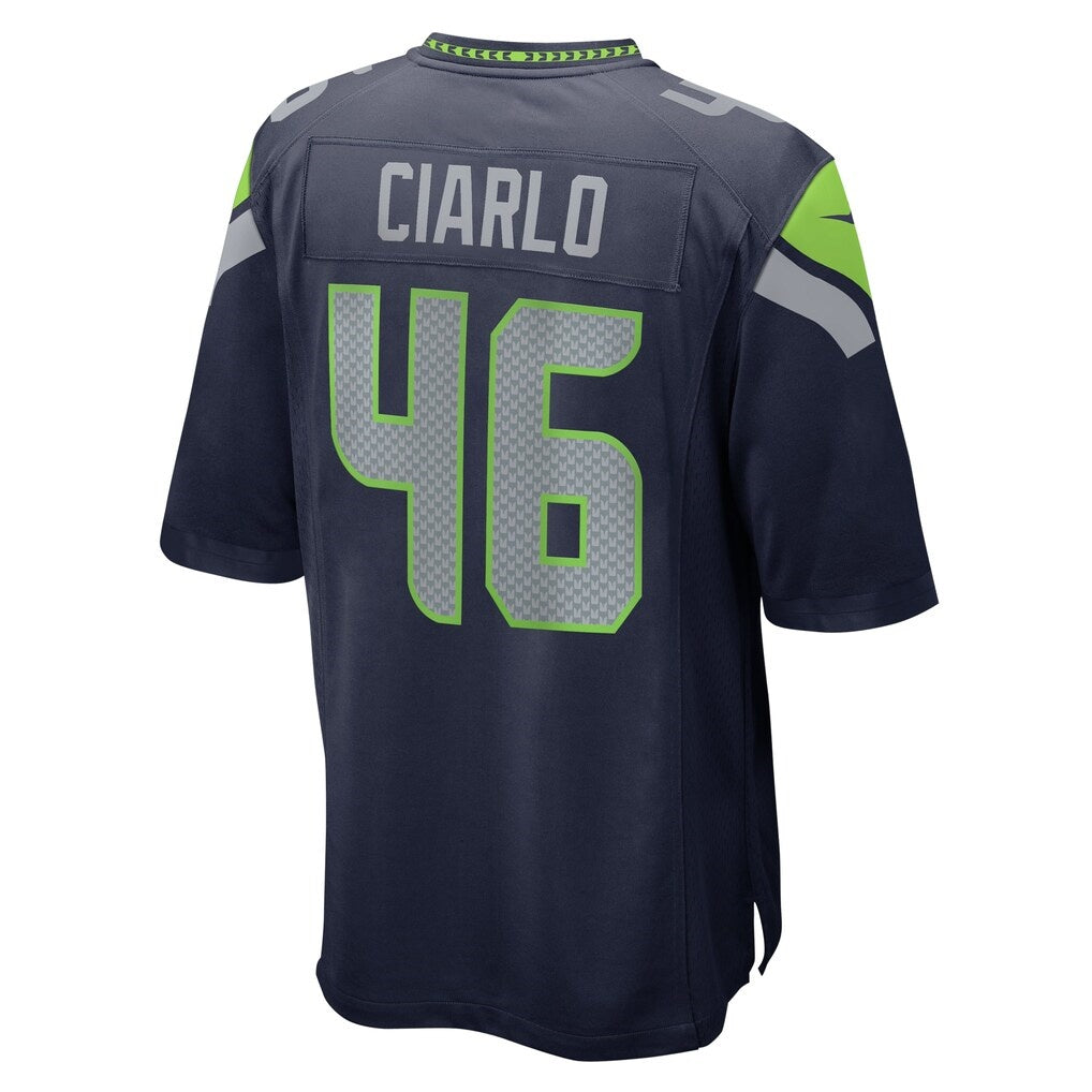 S.Seahawks #46 Jimmy Ciarlo College Navy Team Game Jersey Fedasgoge