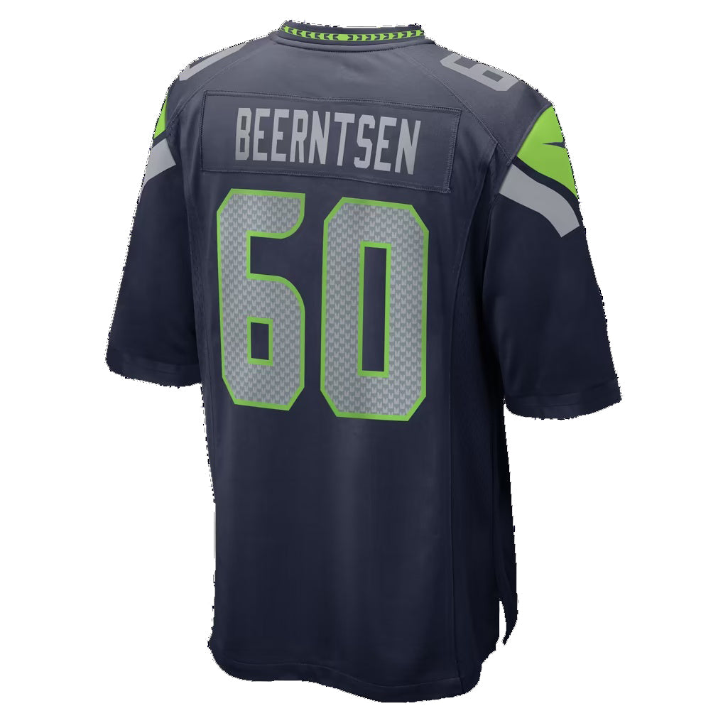 S.Seahawks #60 Evan Beerntsen College Navy Fedasgoge Team Game Jersey