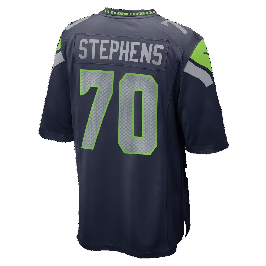 S.Seahawks #70 Beau Stephens College Navy Team Game Football jersey Fedasgoge