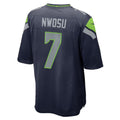 S.Seahawks #7 Uchenna Nwosu College Navy Team Game Jersey Fedasgoge