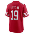 SF.49ers #19 Deebo Samuel Sr Scarlet Team Game Jersey Fedasgoge