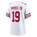 SF.49ers #19 Deebo Samuel Sr White Game Jersey Fedasgoge