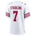 SF.49ers #7 De'Zhaun Stribling Scarlet Alternate Game Football jersey Fedasgoge
