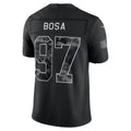 SF.49ers #97 Nick Bosa Black 2026 Salute to Service Stitched Limited Football jersey Fedasgoge