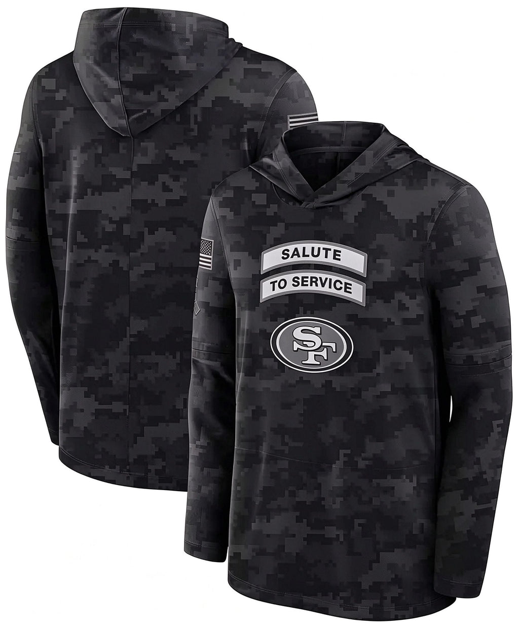 SF.49ers 2026 Salute To Service Club Pullover Hoodie Cheap sale Birthday and Christmas gifts Stitched American Jersey Fedasgoge