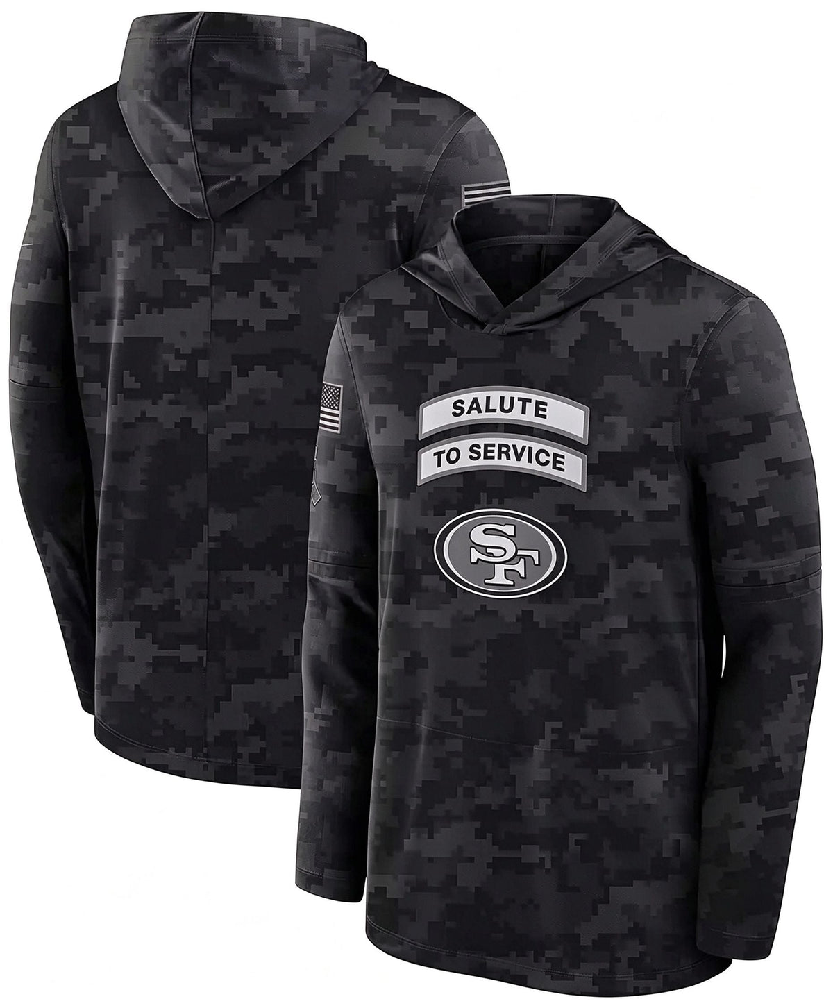 SF.49ers 2026 Salute To Service Club Pullover Hoodie Cheap sale Birthday and Christmas gifts Stitched American Jersey Fedasgoge