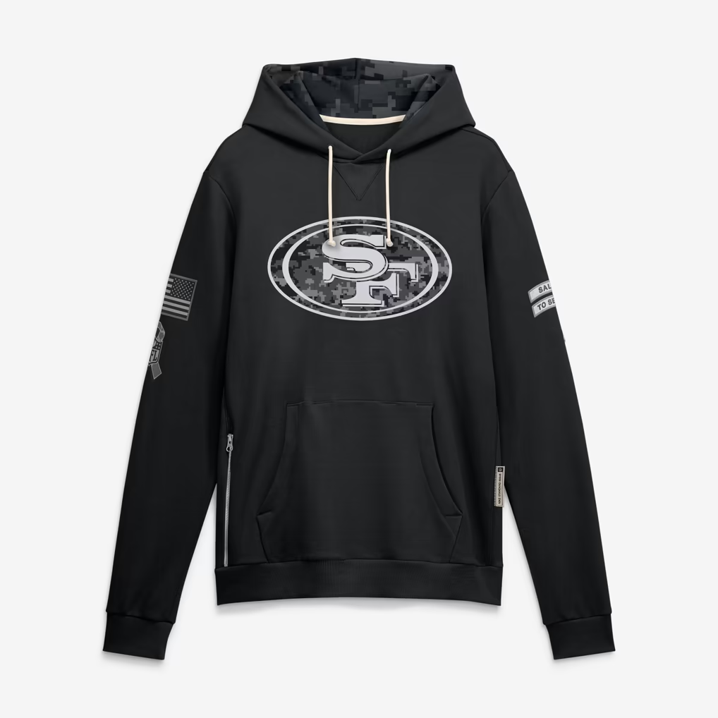 SF.49ers 2026 Salute To Service Club Pullover Hoodie Cheap sale Birthday and Christmas gifts Stitched American Football jersey Fedasgoge