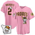 San Diego Padres #2 Xander Bogaerts Pink Fedasgoge Meow KT Vapor Limited All V2 Stitched Jersey