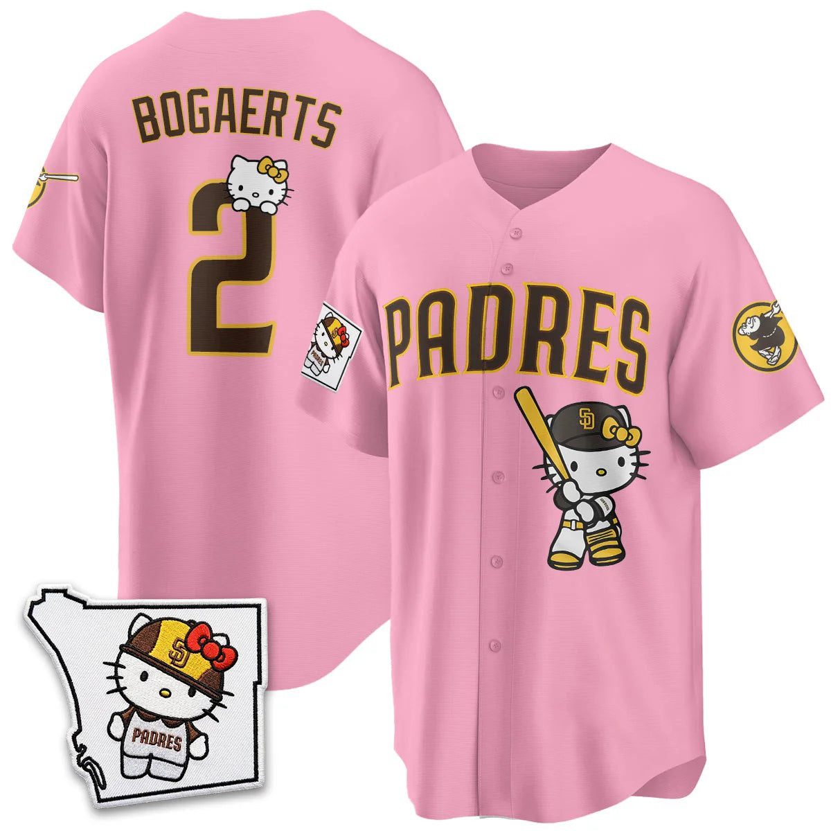 San Diego Padres #2 Xander Bogaerts Pink Fedasgoge Meow KT Vapor Limited All V2 Stitched Jersey