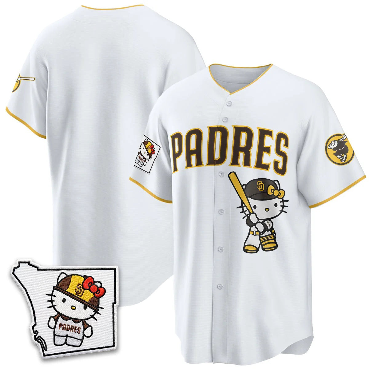 San Diego Padres White Fedasgoge Meow KT Vapor Limited All V2 Stitched Jersey
