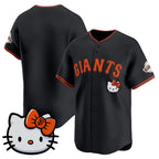 San Francisco Giant Black Fedasgoge Meow KT Vapor Premier Limited All Stitched Jersey