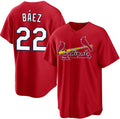 St. Louis Cardinals #22 Joshua B¨¢ez Red Cool Base Stitched Jersey Fedasgoge